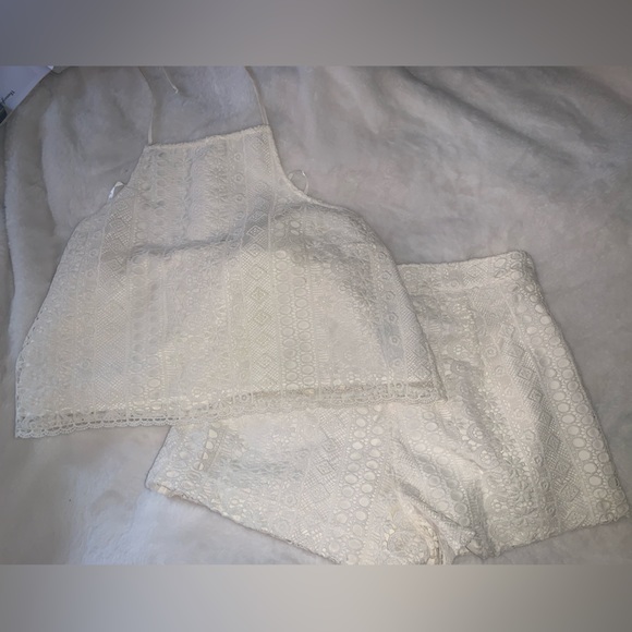 Hollister white lace set - Picture 1 of 8